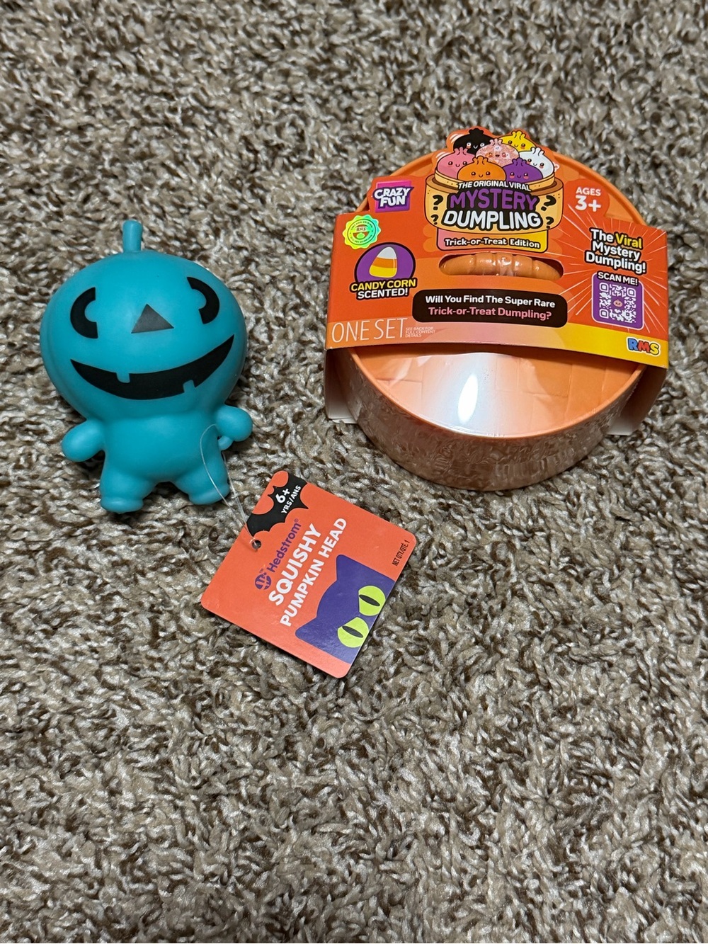 RMS Mystery Dumpling Trick-or-Treat Edition & Squishy Pumpkin Head Set